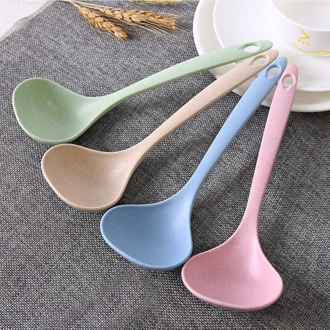 ZaoProteks Soup Ladle Spoon Great for Cooking, Soup, Chili, Gravy, Salad Dressing and Pancake Batter, 4 Pack