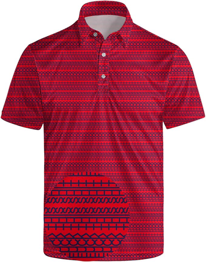 Polo Shirts for Men Moisture Wicking Mens Polo Shirts Patriotic Shirts for Men