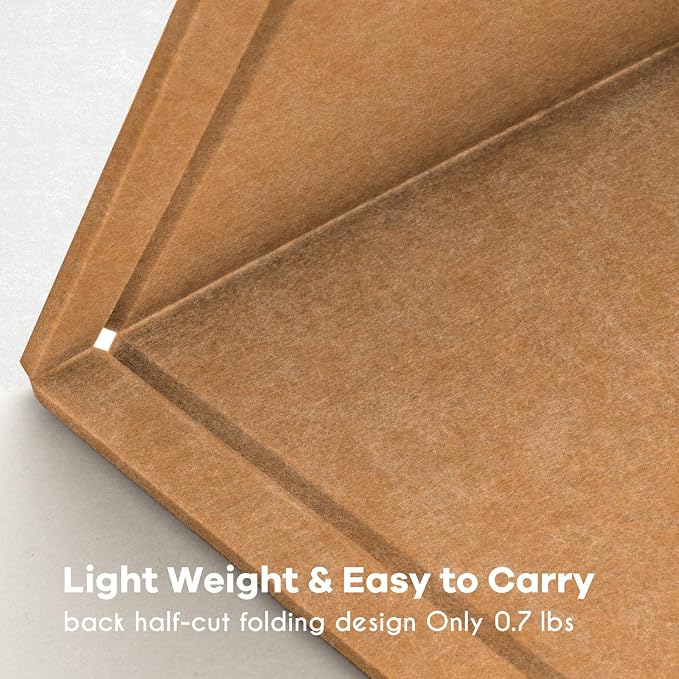 Felt Bulletin Board 24x18 inches, Decorative Pin Board for Home & Office | Cork Board Alternative for Wall with Push Pins, Display Mood Board for Photos, Notes & Reminders