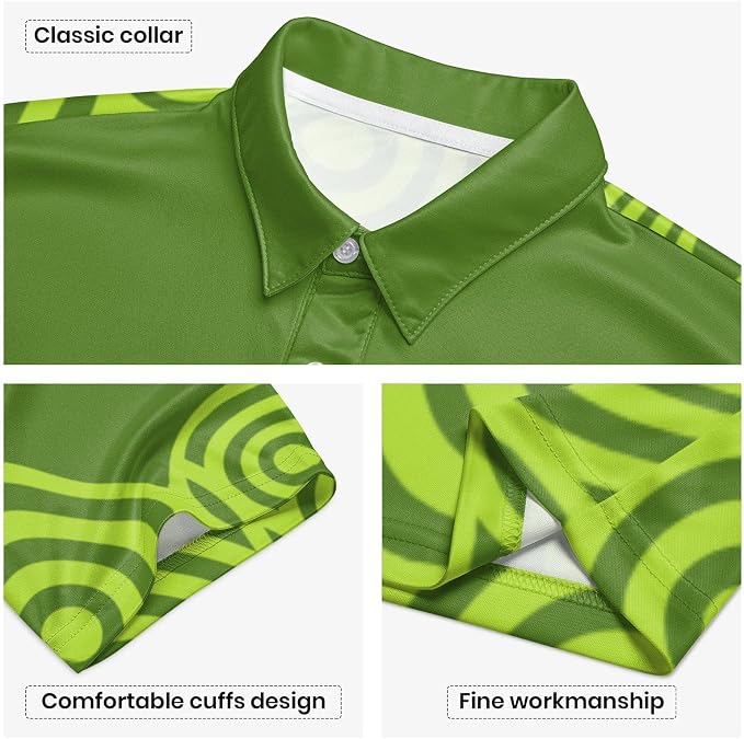 Polo Shirts for Men Moisture Wicking Mens Polo Shirts Patriotic Shirts for Men