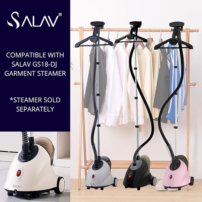 SALAV® Accessories Set - Pants Press, Fabric Brush, Mini Ironing Board, 3-pc Descaler Packets, Compatible with GS18 Garment Steamer (Steamer not Included)