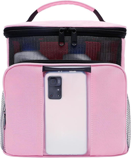Mesh Shower Caddy,Portable HangingTravel Toiletry Bag Dorm Room Essentials for College Students Girls,Large Makeup Organizer for Full-Sized Toiletries,Travel Essentials for Women Girls Camping Beach