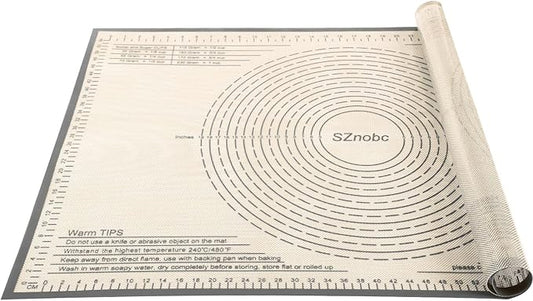 Silicone Pastry Mat 36X24 inch Baking mat Perfect for Dough, Pastry, Pie Crust, Fondant, Cookies, Bread, Pasta/Pizza,Pastry Board, Kitchen Counter Mat