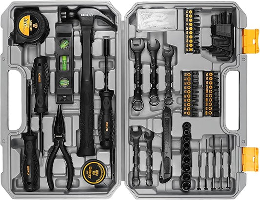 DEKOPRO Tool Kit Set Box Home Repair Tools Basic Hand Toolbox Sets 148Piece