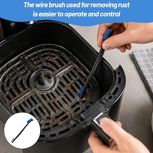 12-Pack Double-Ended Cleaning Brushes, Nylon Bristle Detail Brushes for Car Detailing, Kitchen, Keyboard, Carbon Residue Removal and Tight Spaces Cleaning