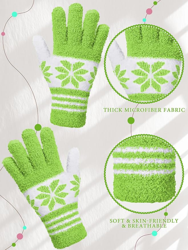 Patelai 3 Pairs Microfiber Plant Dusting Gloves Leaf Cleaning Gloves for Indoor Plants, Blinds, Furniture, House (Gray,Orange,Brown,Small)