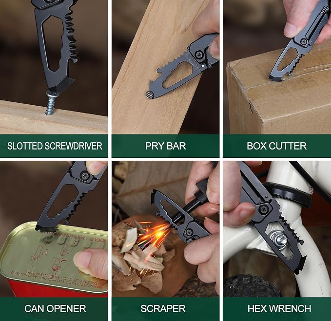 Dad Gifts - Fathers Day Ideas Gifts for Dads, Portable Tool - Fathers Day Dad Gift from Daughter, Son, Wife - Dads Birthday Gift, Christmas Dad's Presents for Husband, Stepdad, Men - Keychain Presents