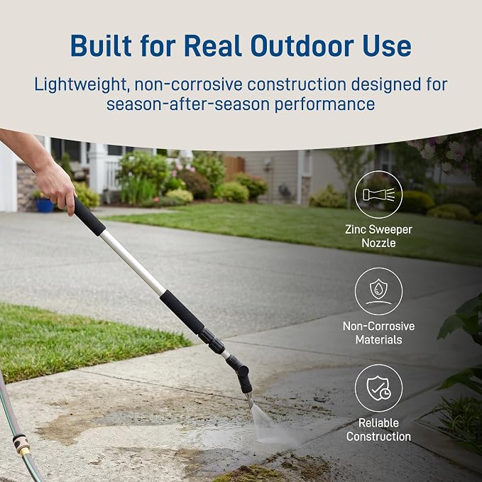Orbit 58543 Telescoping Gutter Cleaning Wand, Silver