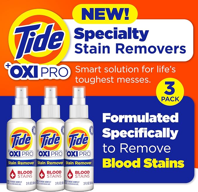 Tide Laundry Stain Remover Ultimate Stain Pack - Blood Stain Remover (3 Pack)