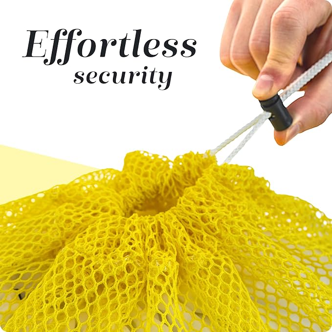 Handy Laundry Mesh XL Laundry Bag 24"x36" 2-Pack, Heavy Duty, Yellow | 2-Pack, XL 24x36 Mesh Laundry Bag, Secure Drawstring, Heavy Duty, Machine Washable, for Delicates Dorm Travel Storage, Yellow