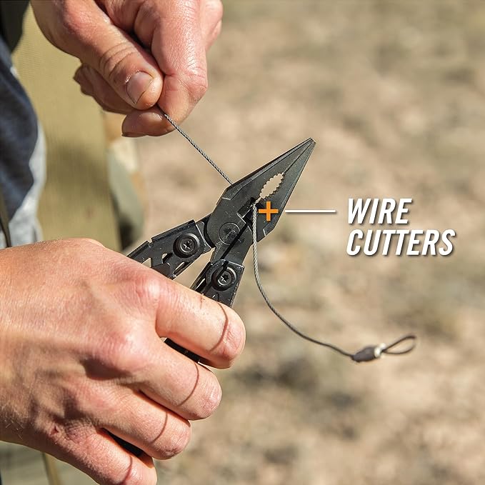 Gerber Suspension NXT 15-in-1 Multitool Pliers, EDC Knife, Stainless Steel | Stainless steel, needle nose pliers, wire stripper, survival/camping gear, gifts for men, EDC pocket clip