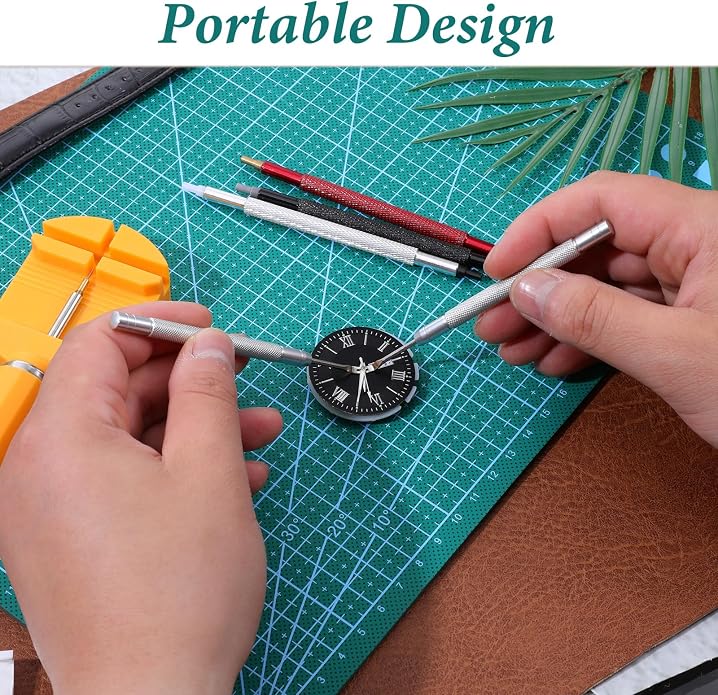 5 Pcs Watch Hands Repair Tool Kit, Stainless Steel Watch Hand Setting Tool, Pusher Set, Pointer Adjustment Tool