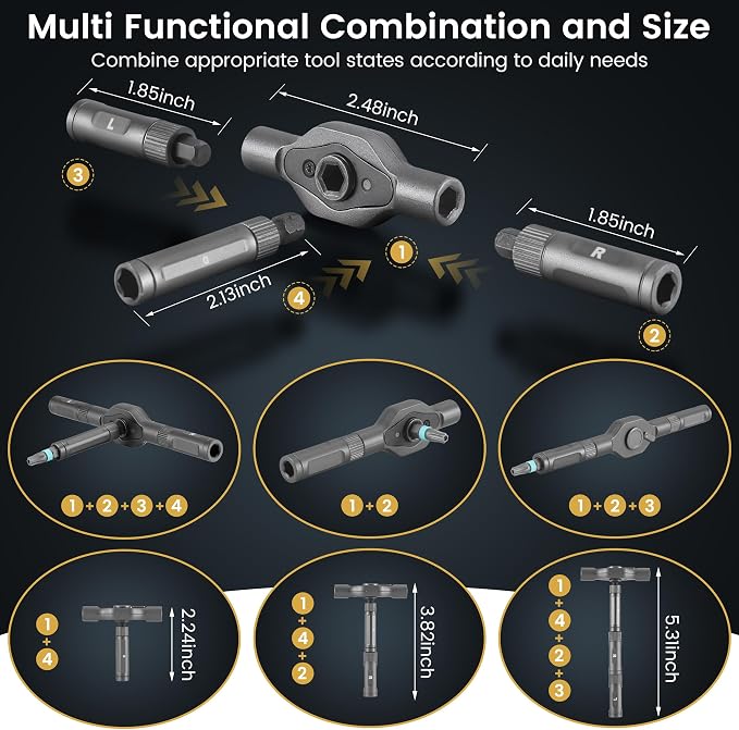 The Original Patented Screwdriver Set 24 in 1 Magnetic Ratchet with Precision Bits–Ideal for Home Repairs, DIY Projects,and Electronics–Ergonomic Rotatable Ratchet Handle and Storage Case–Holiday Gift