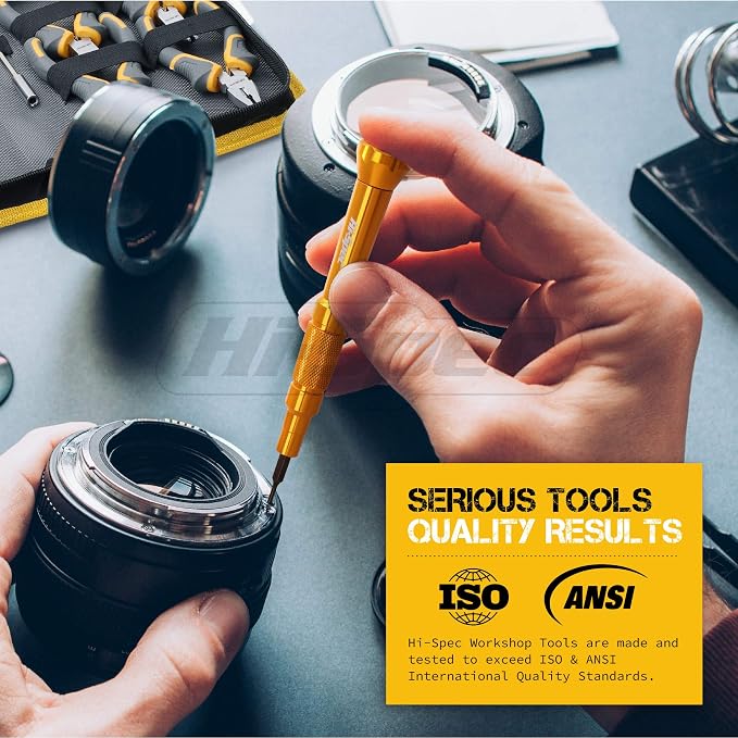 Hi-Spec Electronics Repair & Opening Tool Kit for Laptops Phones Devices | 32pc, everyday fixes made easier, organized portable storage, beginner-friendly selection, apartment and office tasks, tidy