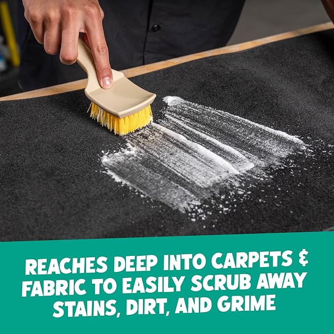 Chemical Guys, Induro 7 Heavy Duty Car Carpet & Upholstery Detailing Brush | Stiff, durable bristles and an ergonomic grip dig into carpet, mats and seats for deep interior fabric cleaning