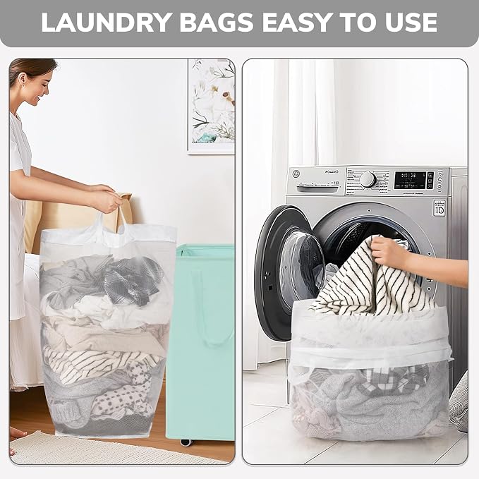 Goodpick 75L Rolling Laundry Basket with Removable Wash Bag for Living Room | Laundry Basket with Wheels, Collapsible Laundry Basket, Rolling Laundry Hamper with Handle for College Dorm,Blue