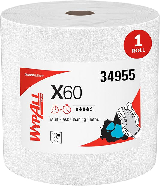 WypAll GeneralClean X60 Multi-Task Cleaning Cloths, 1100 Towels (34955)