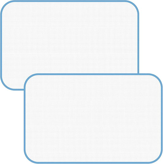 Pressing Cloth for Ironing, 2pcs Ironing Cloth to Protect Clothes Iron Mat Scorch Saving Mesh Insulation Pad for Sewing and Ironing Fabric Protector Tool, Blue(23.62x15.75in)