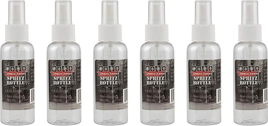 Jerry's Artarama Fine Mist Spray Bottles - Artist and Craft Spray Bottles for Water, Watercolor, or Acrylics Multipack Empty Non-Clogging Nozzle - [Pack of 6-100ml Bottles]
