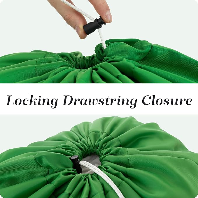 Handy Laundry XL Nylon Laundry Bag 30"x40", 60 lb Capacity, Green | 30"x40" XL Nylon Laundry Bag, Locking Drawstring, Machine Washable, Heavy Duty, Travel Dorm Hamper Liner, Green