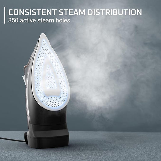 Rowenta AccessSteam Cordreel Steam Iron for Clothes, Anti-Drip Protection, Clothes Iron with Steamer, DW2459U1
