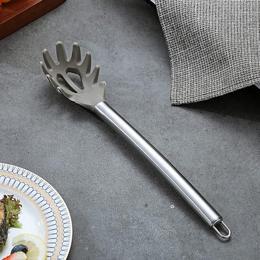 Berglander Spaghetti Spoon Non-stick Silicone Pasta Server, Spaghetti Server For Cooking, Pasta Fork, Noddle Fork, Dishwasher Safe, Easy to Clean