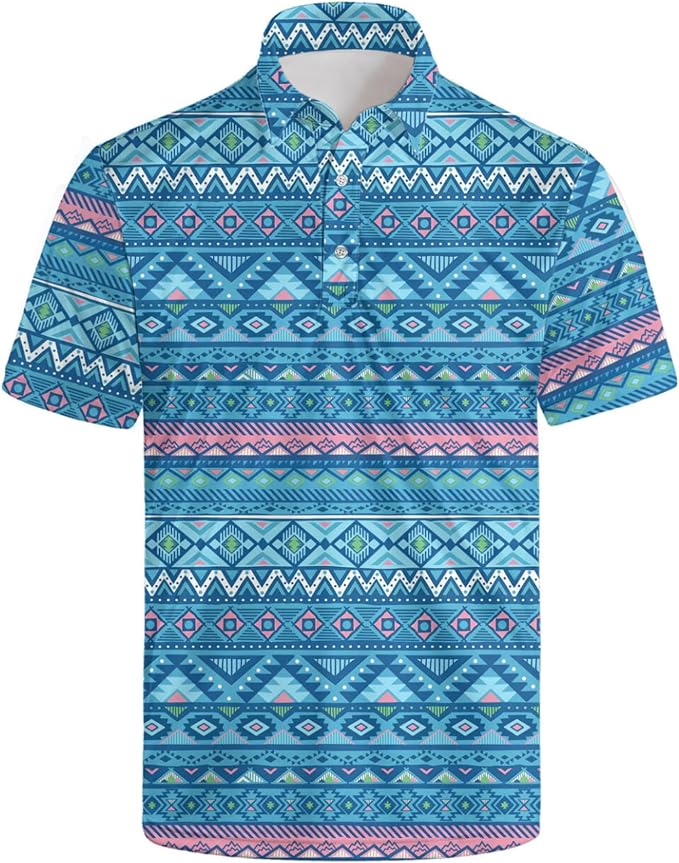 Polo Shirts for Men Moisture Wicking Mens Polo Shirts Patriotic Shirts for Men