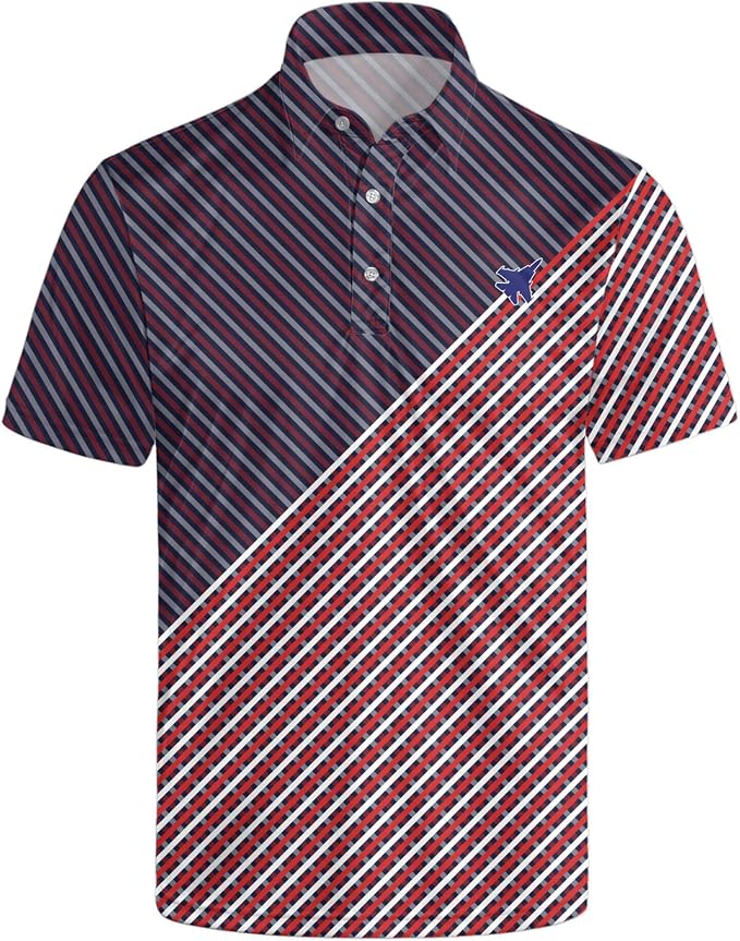 Polo Shirts for Men Moisture Wicking Mens Polo Shirts Patriotic Shirts for Men