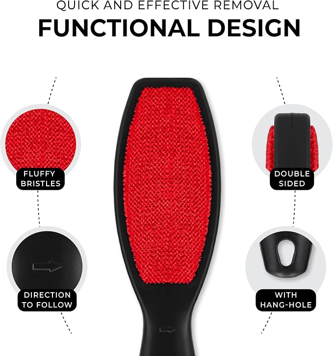 2 Pack Double-Sided Lint Brushes, Pet Hair Remover