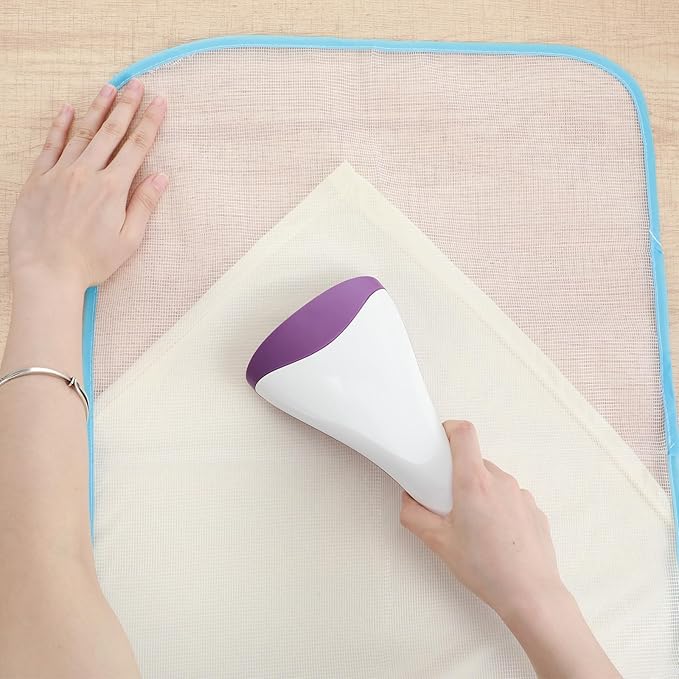 2 Pcs Pressing Cloth For Ironing Mat Ironing Cloth To Protect Clothes Scorch Saving Mesh Board Cover Pad High Temp Protective Pressing Pads Iron Insulation Net Fabric For Protect Fabrics(Blue,Purple)