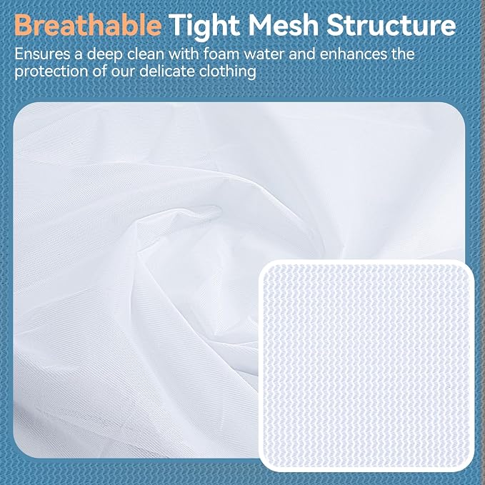 Extra Large Mesh Laundry Bags for Delicates,30"x30" Laundry Bags Mesh Wash Bags for Washing Machine, Delicate Laundry Bag, Travel Clothing Storage Bags for Cruise, Camping, College (2 Pack)