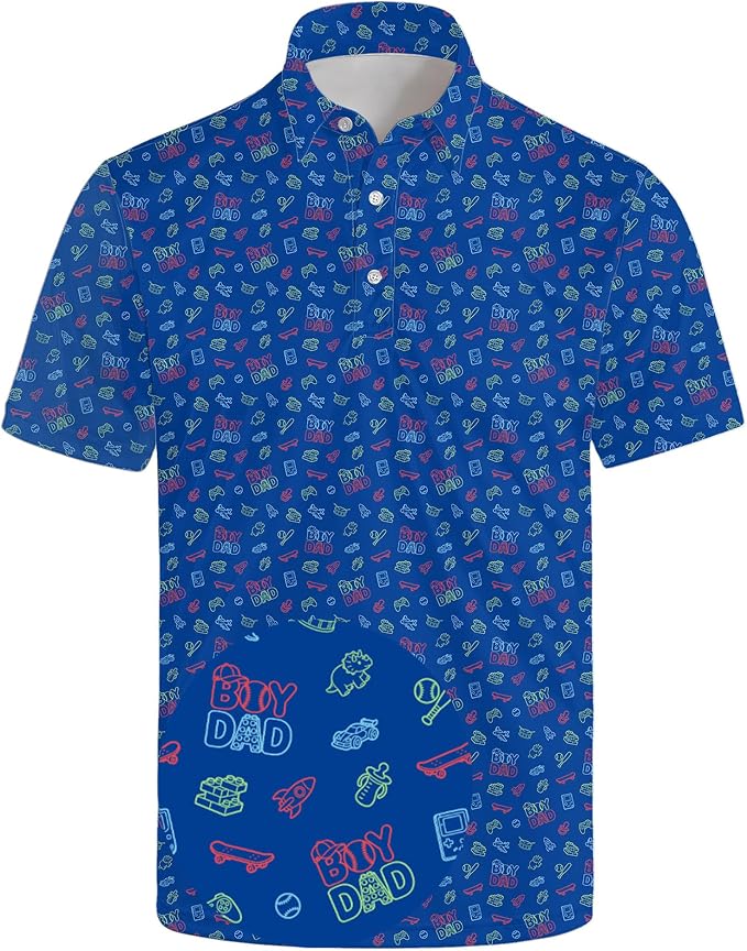 Polo Shirts for Men Moisture Wicking Mens Polo Shirts Patriotic Shirts for Men