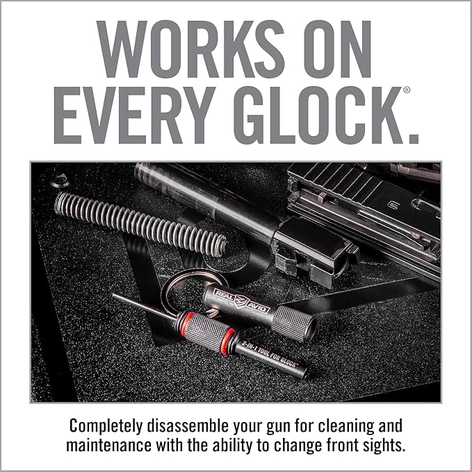 Real Avid Glock Accessories - Choose Between 2-in-1 Tool, 4-in-1 Tool or Pro Pack for Glock (Features Gun Mat, 2-in-1 Tool Cleaning Kit & Mag Tool)