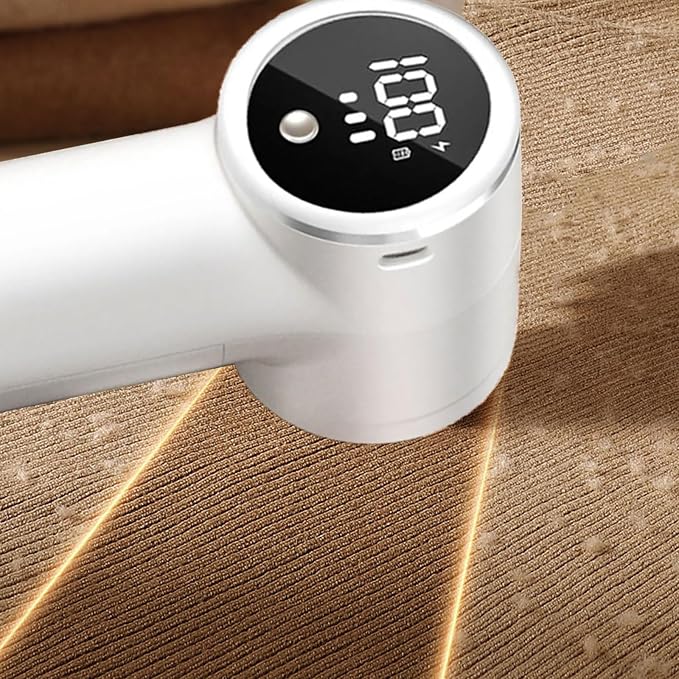 Rechargeable Fabric Shaver Remover with LED Display for Clothes Furniture Sofas Blankets Electric Lint Rechargeable Electric Lint Remover Large Coverage Multipurpose