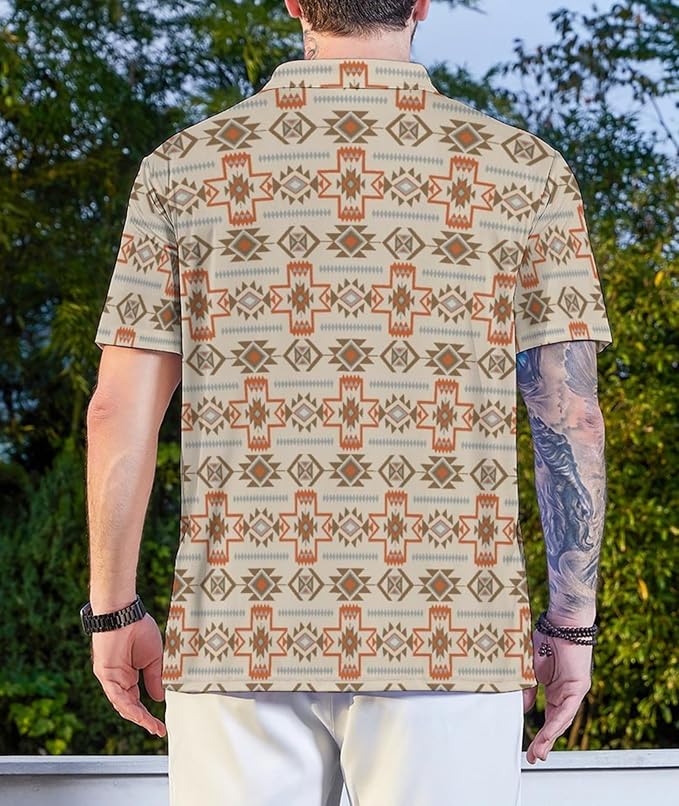 Polo Shirts for Men Moisture Wicking Mens Polo Shirts Patriotic Shirts for Men