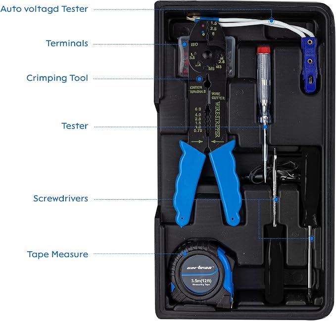 CARTMAN 122-Piece Auto Tool Set, Blue Drive Socket Wrench Kit, Storage Case | Versatile socket wrench and tool accessory set for auto checks, home repairs, DIY projects, garage work, and maintenance use.