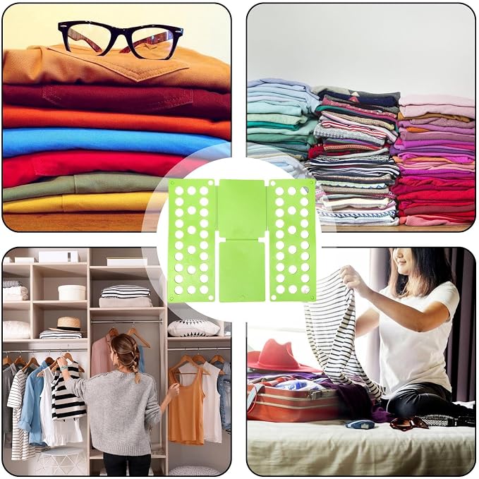 T-Shirt Folder Board, Shirt Folding Plate, Laundry Folders Folding Boards, Fast Foldable Laundry Organizer, Liner Sorter Fold Helper for kids clothes