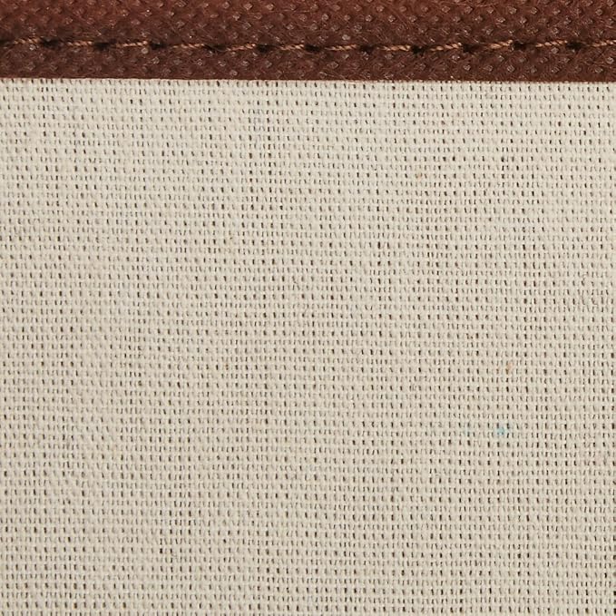 Amazon Basics Rectangular Foldable Laundry Basket Hamper, Beige/Brown