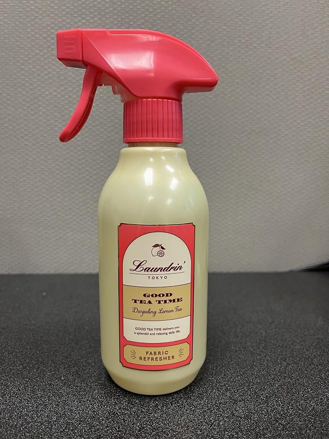 Laundrin Fabric Refresher Spray - Darjeeling Lemon Tea, 300ml | Pet odor eliminator for home, room essentials fabric spray for mattress, curtain, sofa, carpet, furniture & bedding