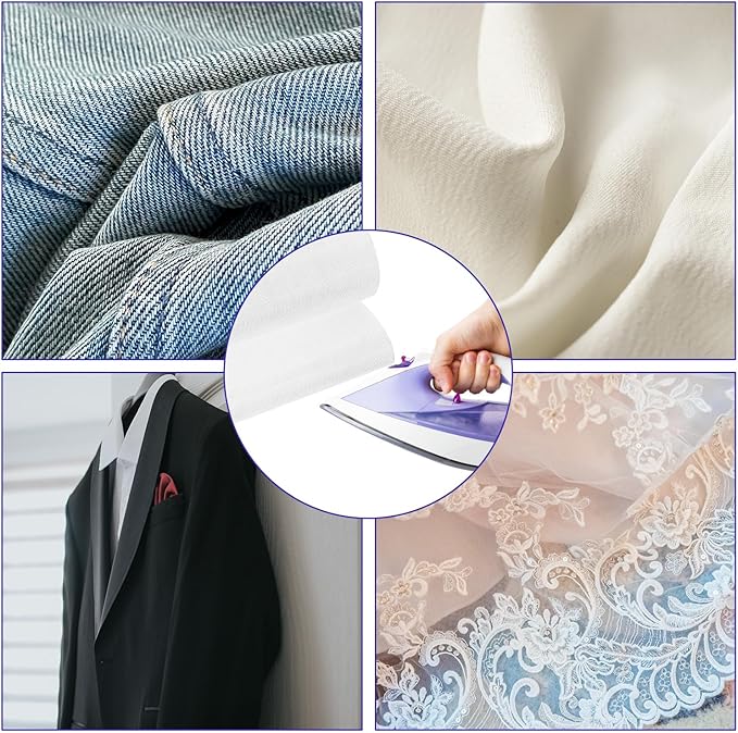 2 Pcs Pressing Cloth for Ironing Silk, Silk Organza Mesh Cloth, Fabric Press Clothing Sewing and Ironing Fabric Protector Press Tool, 12 x 16 Inch