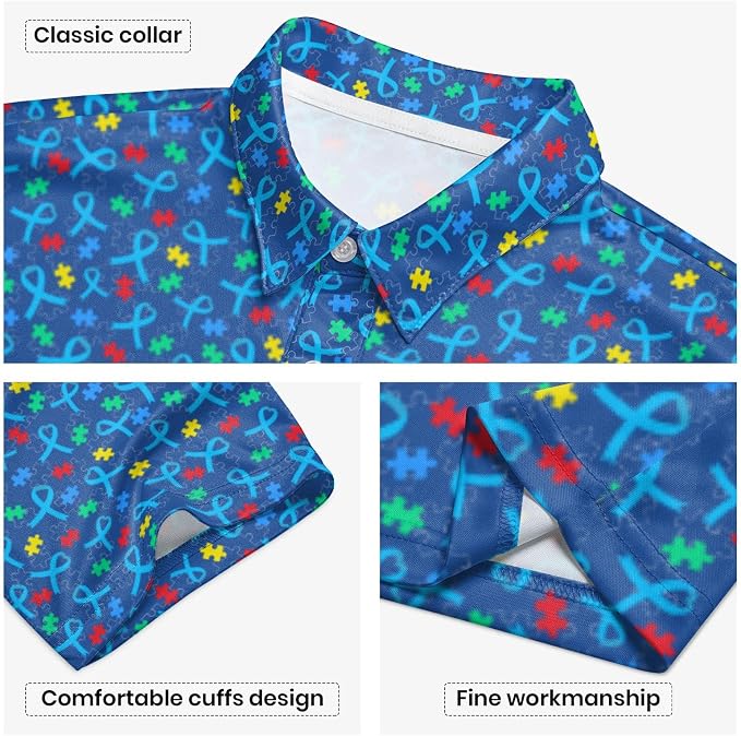 Polo Shirts for Men Moisture Wicking Mens Polo Shirts Patriotic Shirts for Men