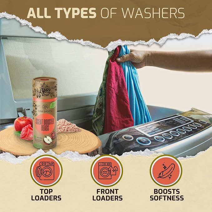 Laundry Scent Boosters, Original Aroma – Value Pack 500g - Washer Beads and Deodorizer Supplies - Fragrance Essentials for All Fabric - Long Lasting Scented Bulk Odor Eliminator and Clothes Refresher
