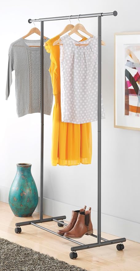 Whitmor Expandable Garment Rack, Gunmetal