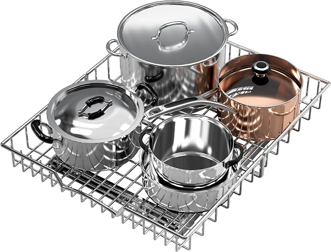 Simple Houseware Under Cabinet Pull Out Sliding Shelf Drawer, 21Dx17W | for Kitchen Organizer