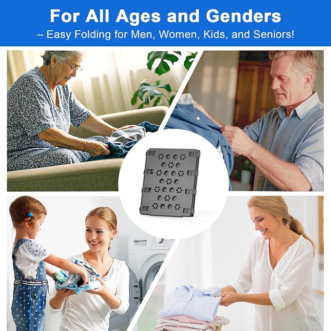 BoxLegend V3 Shirt Folding Board t Shirt Laundry Folder for Clothes Grey | Shirt Folder,Durable,Plastic,For Adults and Kids,Laundry Sorter and Liner,Flip and Fold