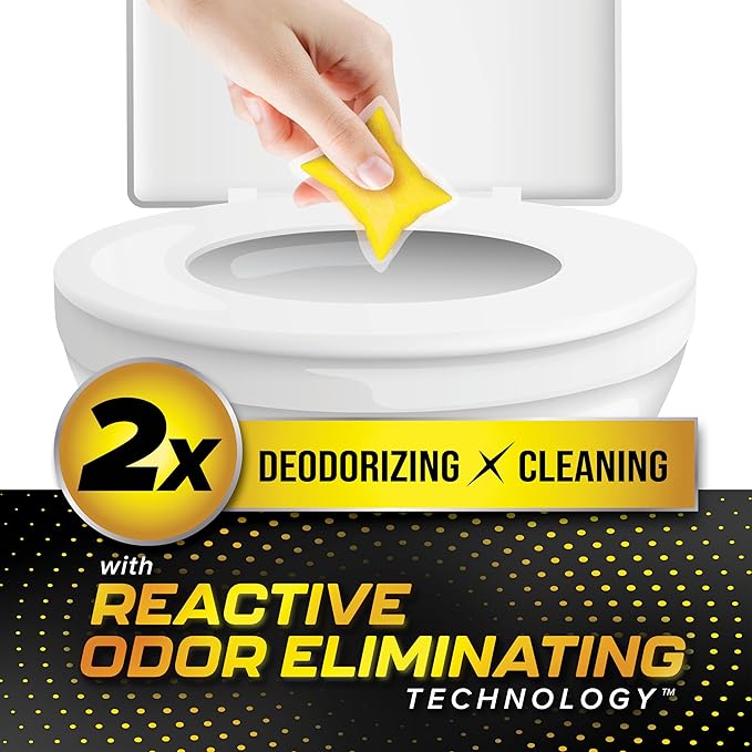 Camco TST MAX RV Toilet Treatment Drop-INs - Control Unwanted Odors & Break Down Waste and Tissue - Safe Septic Tank Treatment - Lemon Scent - 30-Count (41577)
