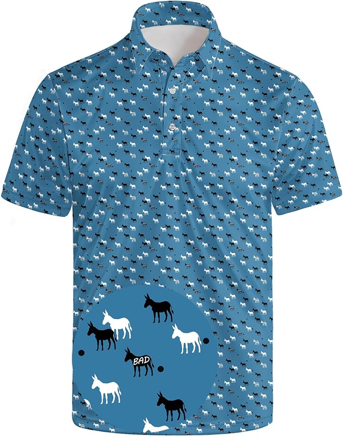 Polo Shirts for Men Moisture Wicking Mens Polo Shirts Patriotic Shirts for Men