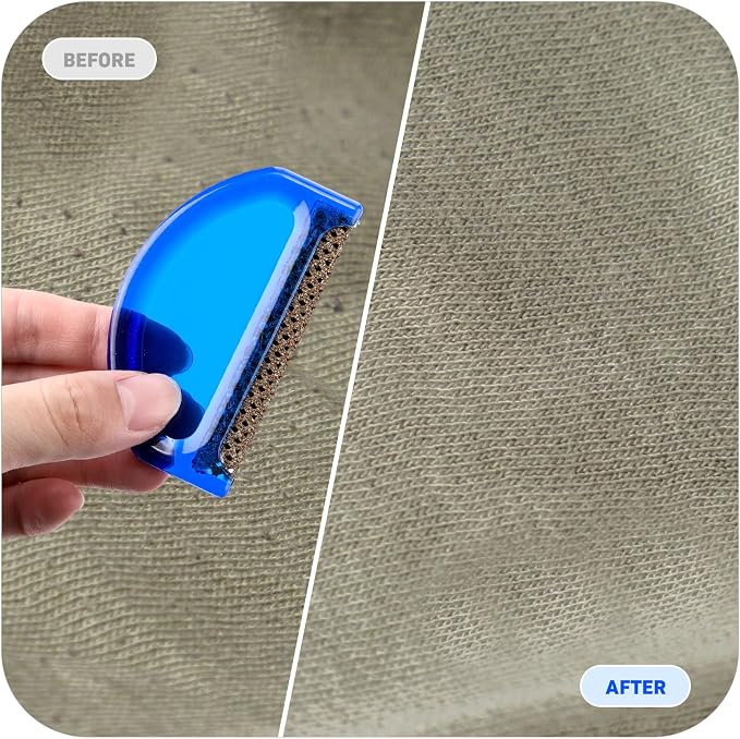 Boao 4 Pieces Sweater Combs to Remove Pilling Sweater Defuzzer Multi-Fabric Shaver Comb Wool Pilling Remover Pills, Fuzz from Clothes (Minimalist Modern)
