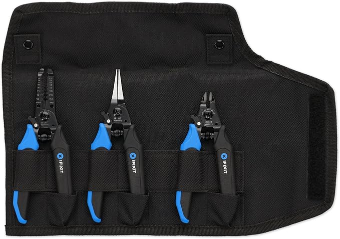 iFixit Mandible 3-Piece Plier Set for Electronics and Household DIY Repair