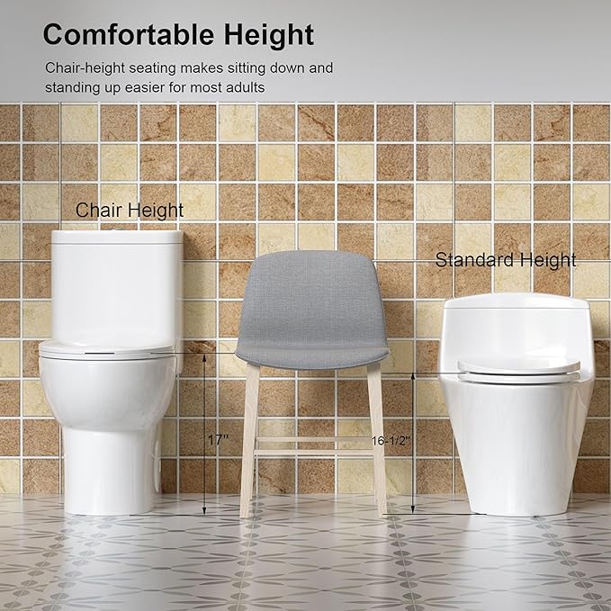 Dual Flush One Piece Toilets for Bathrooms, Compact White Toilet Elongated with Soft Closing Seat, Modern 12 Inch Rough in Toilet, 1.6 GPF & Map 1000g, Comfort Height, Silent Design (White+29.2H)